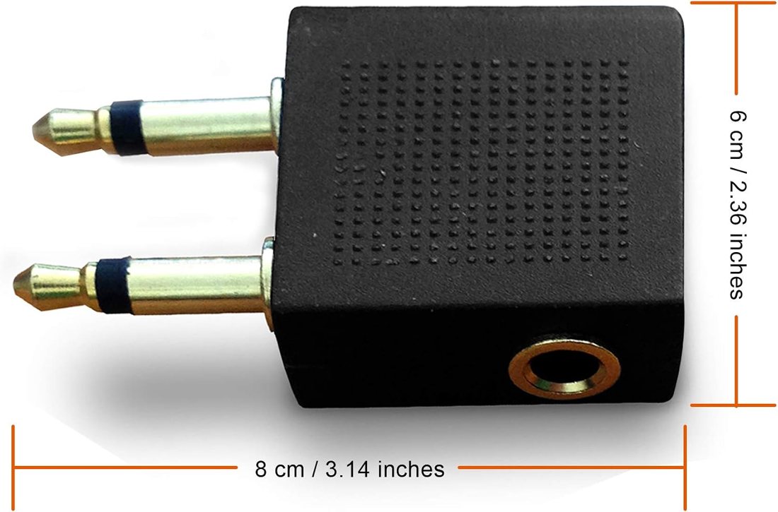 Airplane Headphone Adapter — 2 Pack, view 3