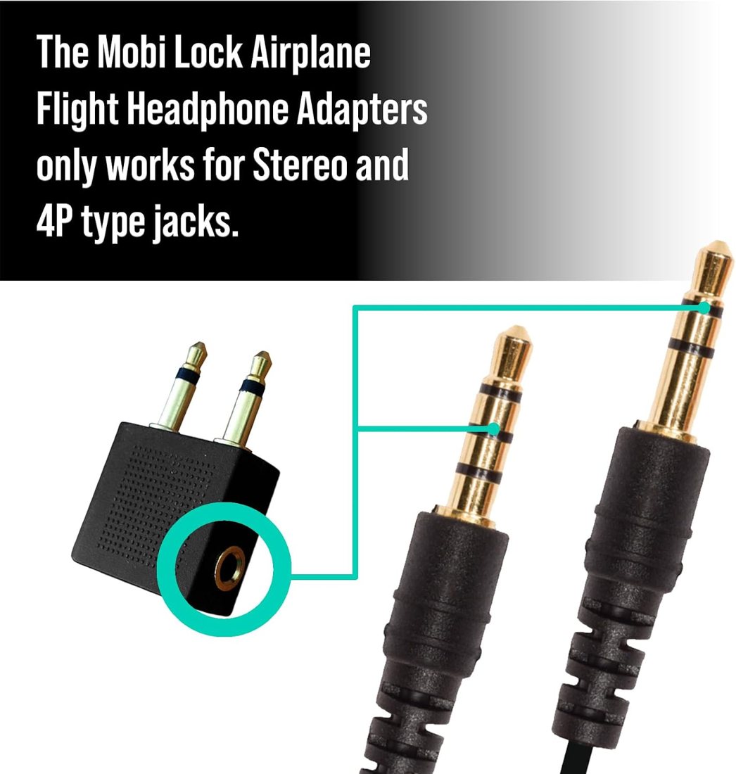 Airplane Headphone Adapter — 2 Pack, view 4