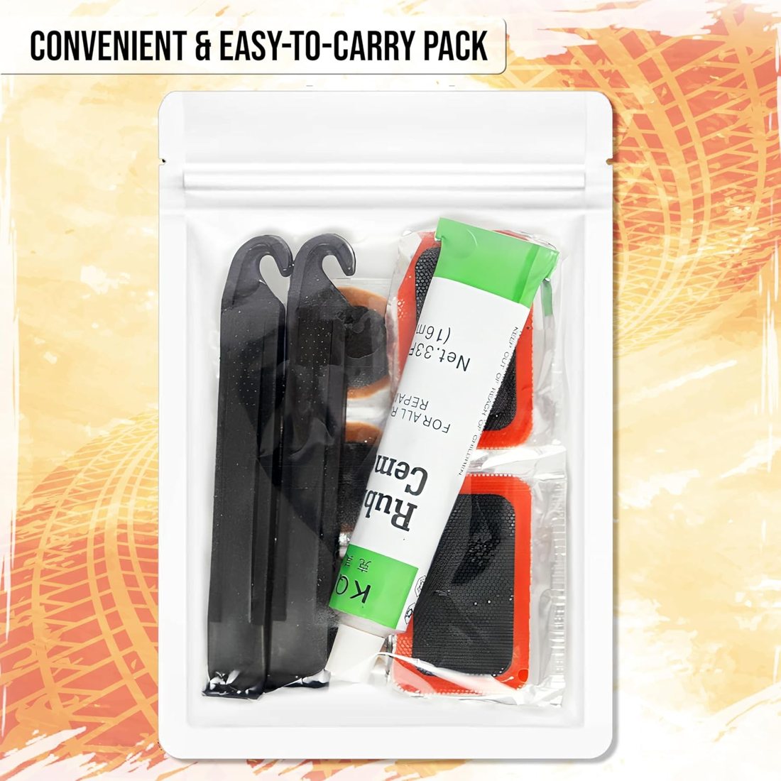Bike Tire Repair Kit — 24 Pieces, view 2