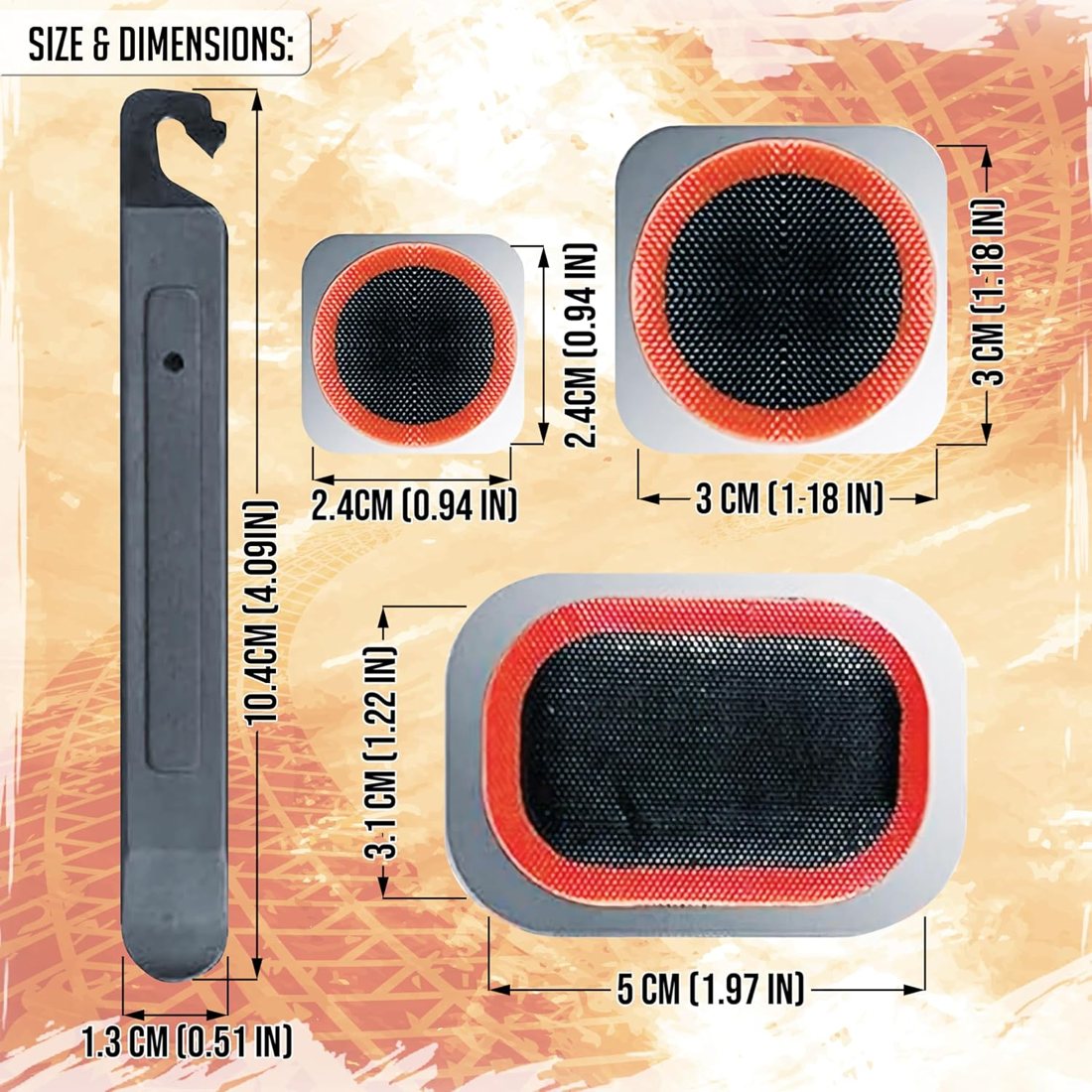 Bike Tire Repair Kit — 24 Pieces, view 4