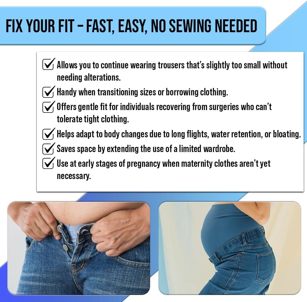 Button Extenders for Pants & Jeans, view 4