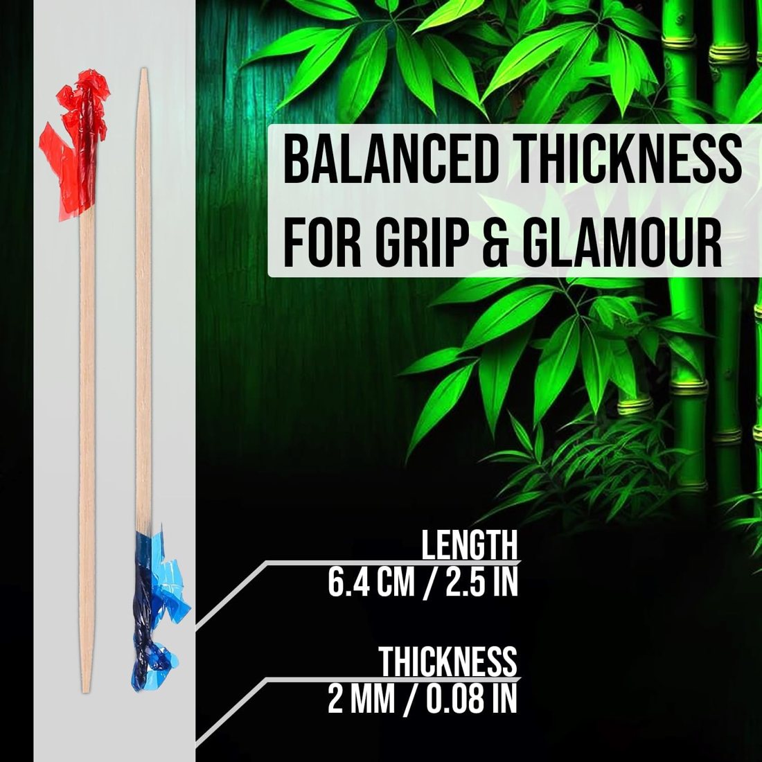 Frill Toothpicks — Mixed Colours, view 2