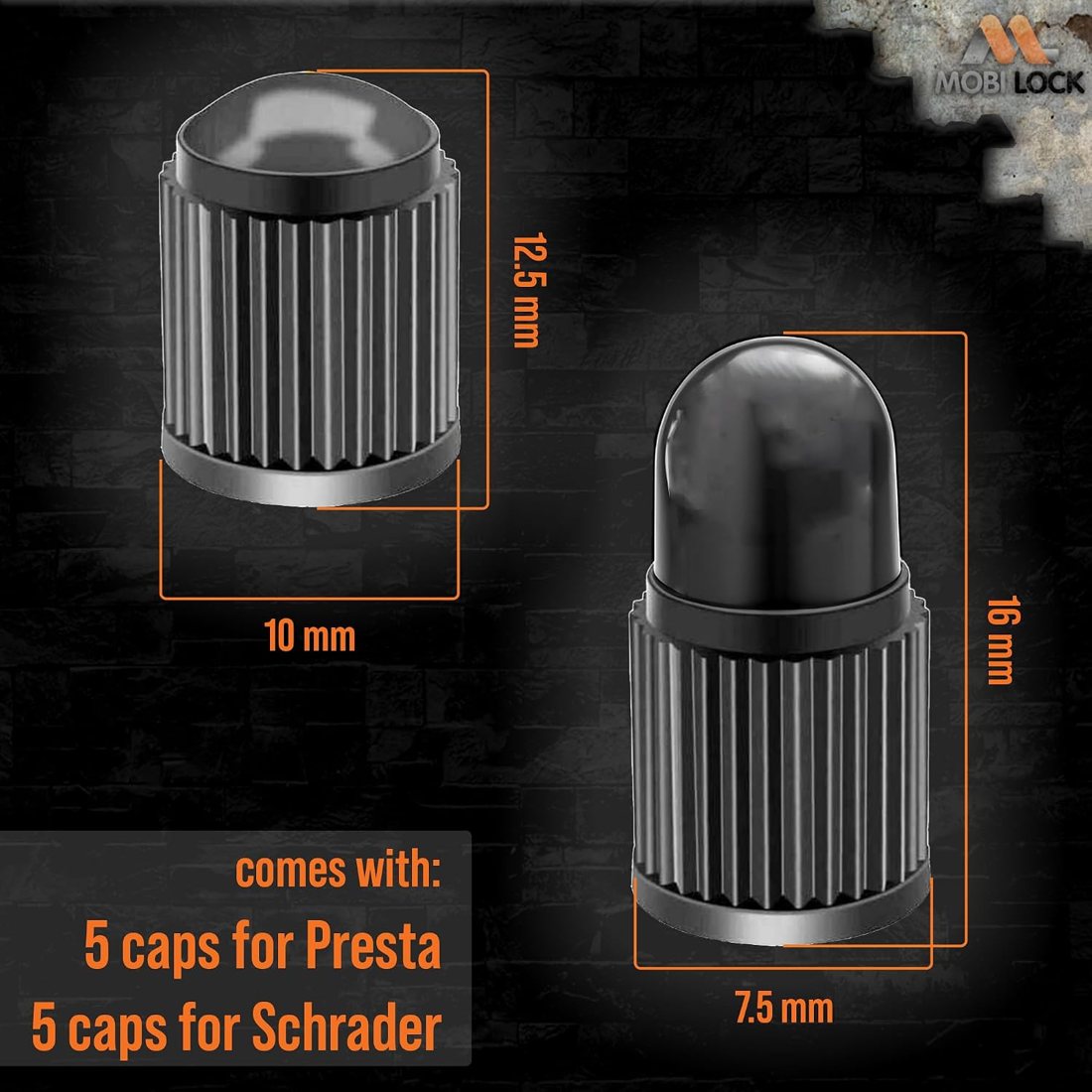 Presta to Schrader Adapters — Brass, view 6