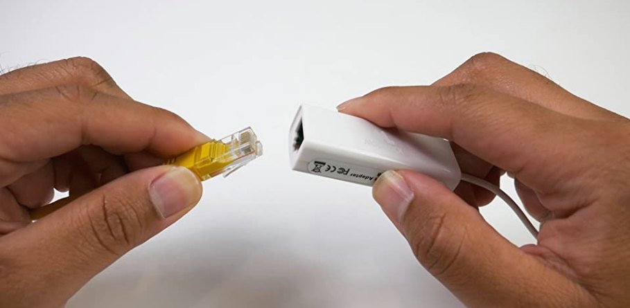 USB Ethernet Network Adapter in use